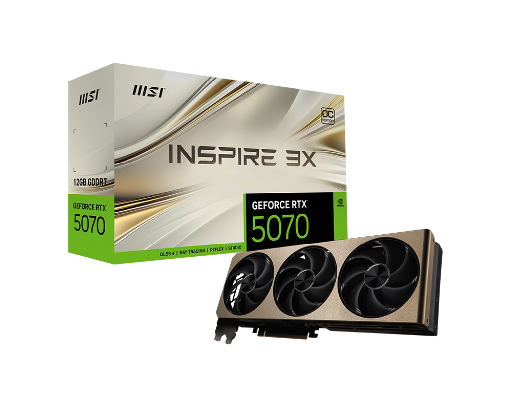 MSI GeForce RTX™ 5070 12G INSPIRE 3X OC