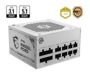 พาวเวอร์ซัพพลาย (PSU) MSI รุ่น MAG A850GL PCIE5 สีขาว