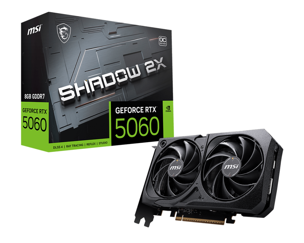 MSI GeForce RTX™ 5060 8G SHADOW 2X OC