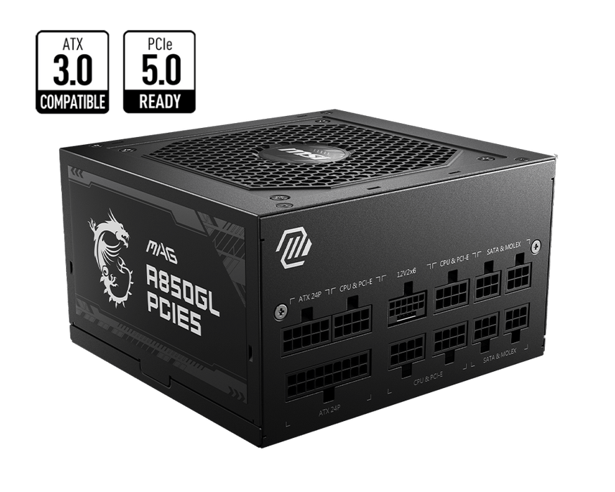 Buy MSI MAG A850GL PCIE5 850W White Power Supply, Power Supplies