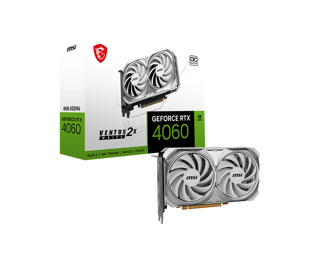 MSI GeForce RTX™ 4060 VENTUS 2X WHITE 8G OC – MSI Store | Thailand