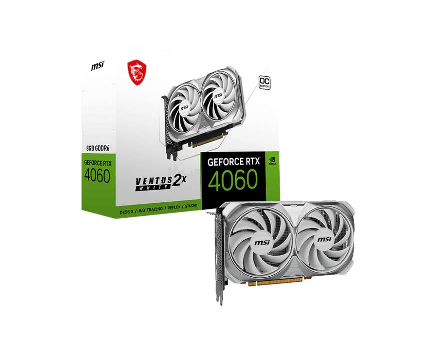 MSI GeForce RTX™ 4060 VENTUS 2X WHITE 8G OC