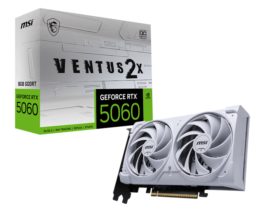 MSI GeForce RTX™ 5060 8G VENTUS 2X OC WHITE
