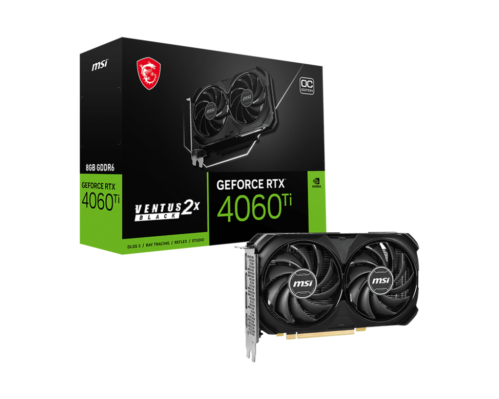 MSI GEFORCE RTX 4060TI VENTUS 2X 8G OC