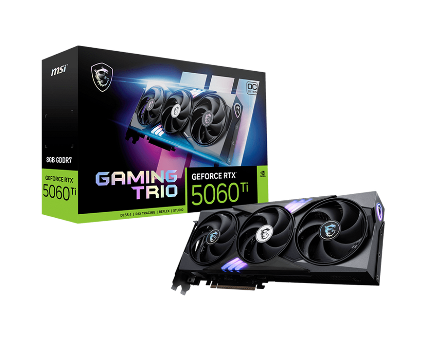 MSI GeForce RTX™ 5060 Ti 8G GAMING TRIO OC