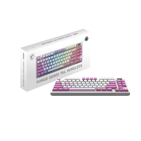 MSI FORGE GK600 TKL WIRELESS VIOLET