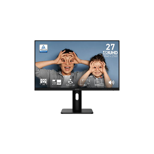 จอมอนิเตอร์ MSI สีดำขนาด 27 นิ้ว ความละเอียด 4K UHD