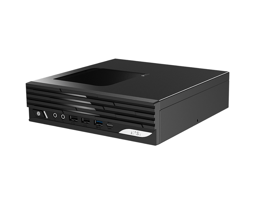 MSI PRO DP21 14M-1047TH compact desktop in black with multiple USB ports, ideal for home and office use from MSI store Thailand.
