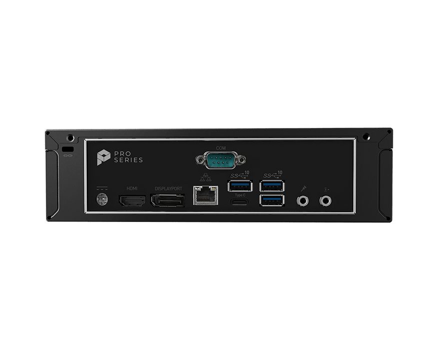 Back view of MSI PRO DP21 with ports including HDMI, DisplayPort, and USB. Ideal for connectivity in MSI store Thailand.