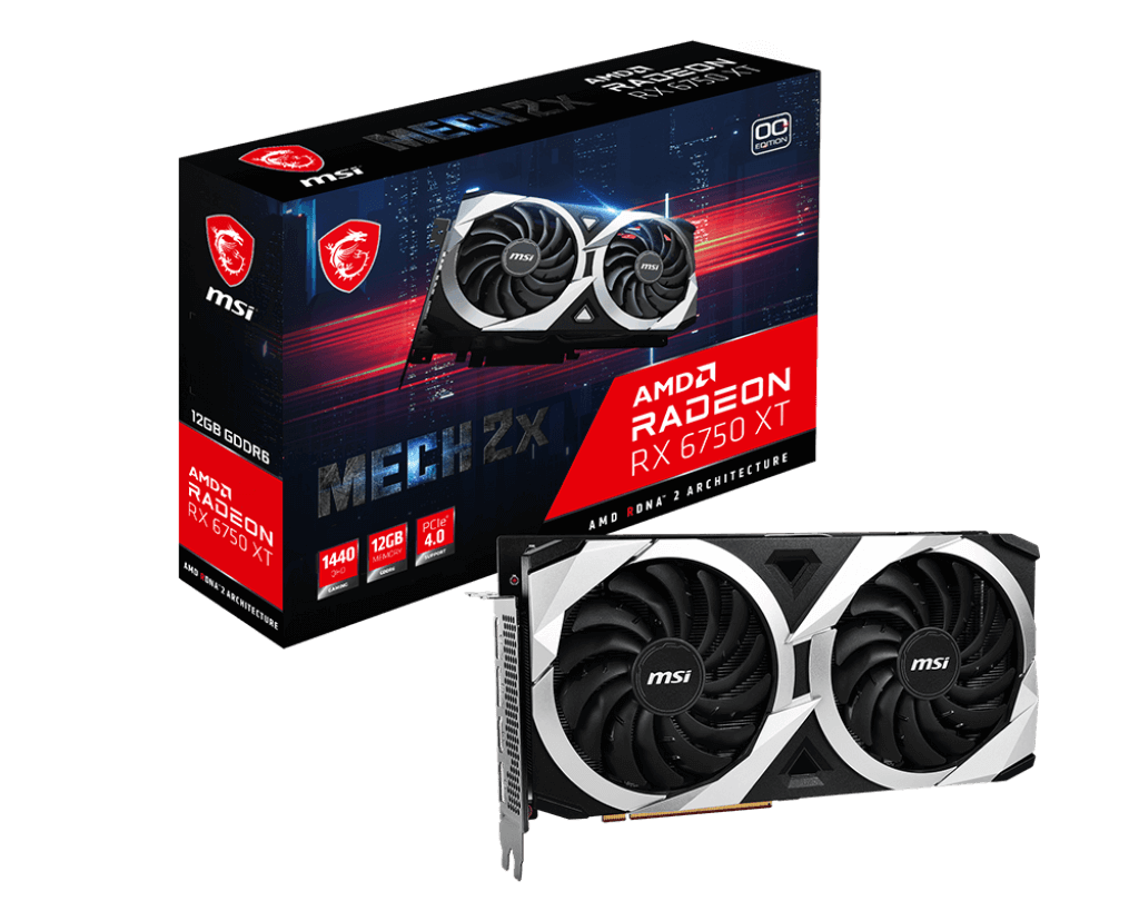 MSI RADEON RX6750XT MECH 2X 12GB GDDR6 OC