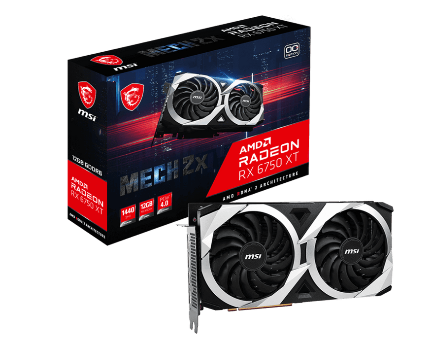 MSI RADEON RX6750XT MECH 2X 12GB GDDR6 OC